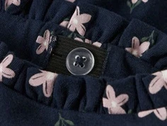 pink blomsterprint på mørkeblå shorts fra name It med justerbar elastik i linningen 13228158 navy blazer flowers